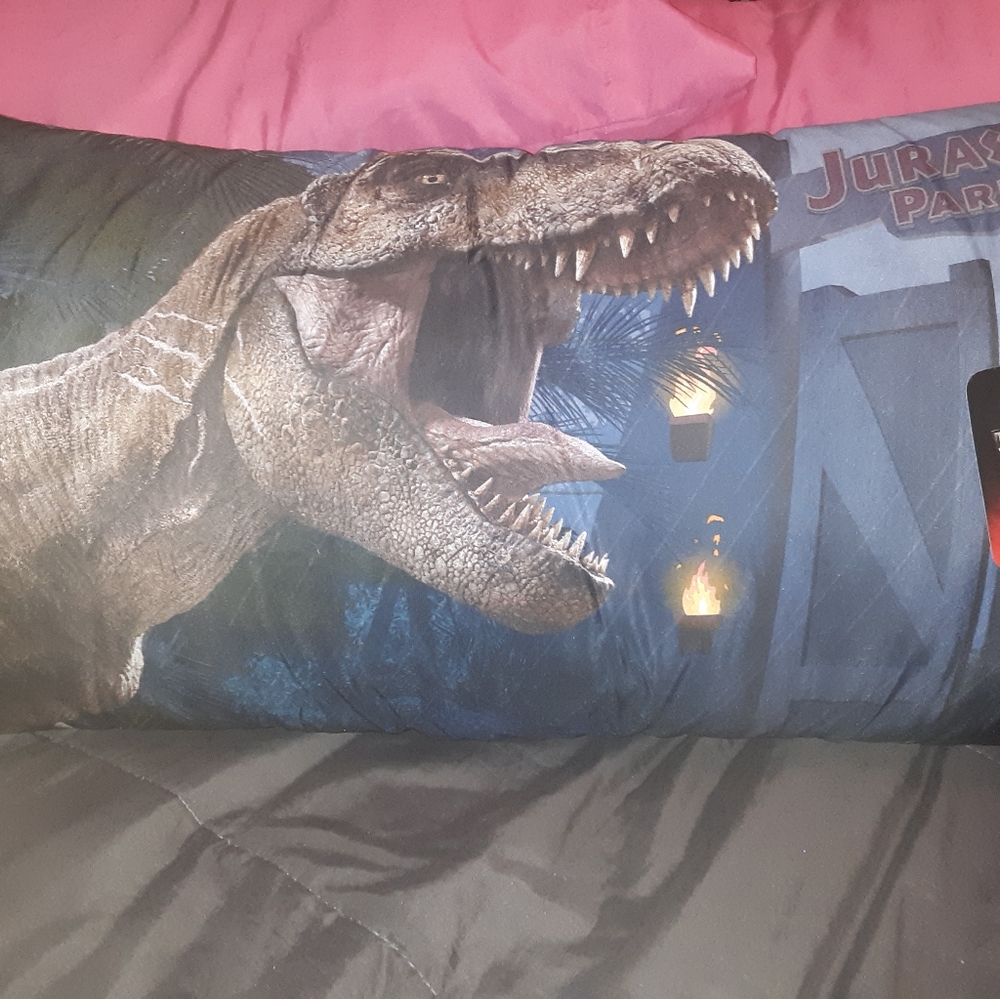Dinosaur Body Pillow Navy Back Jurassic Park TREX